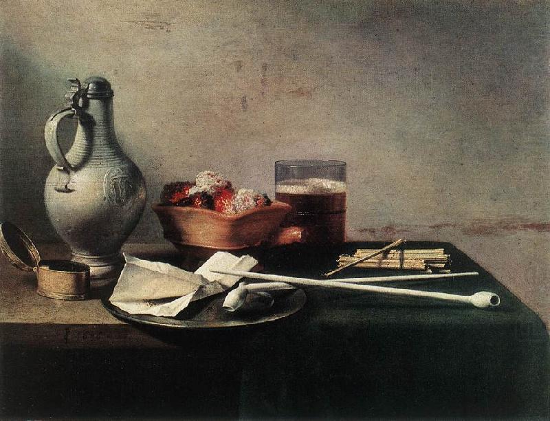 Tobacco Pipes and a Brazier dfg, CLAESZ, Pieter